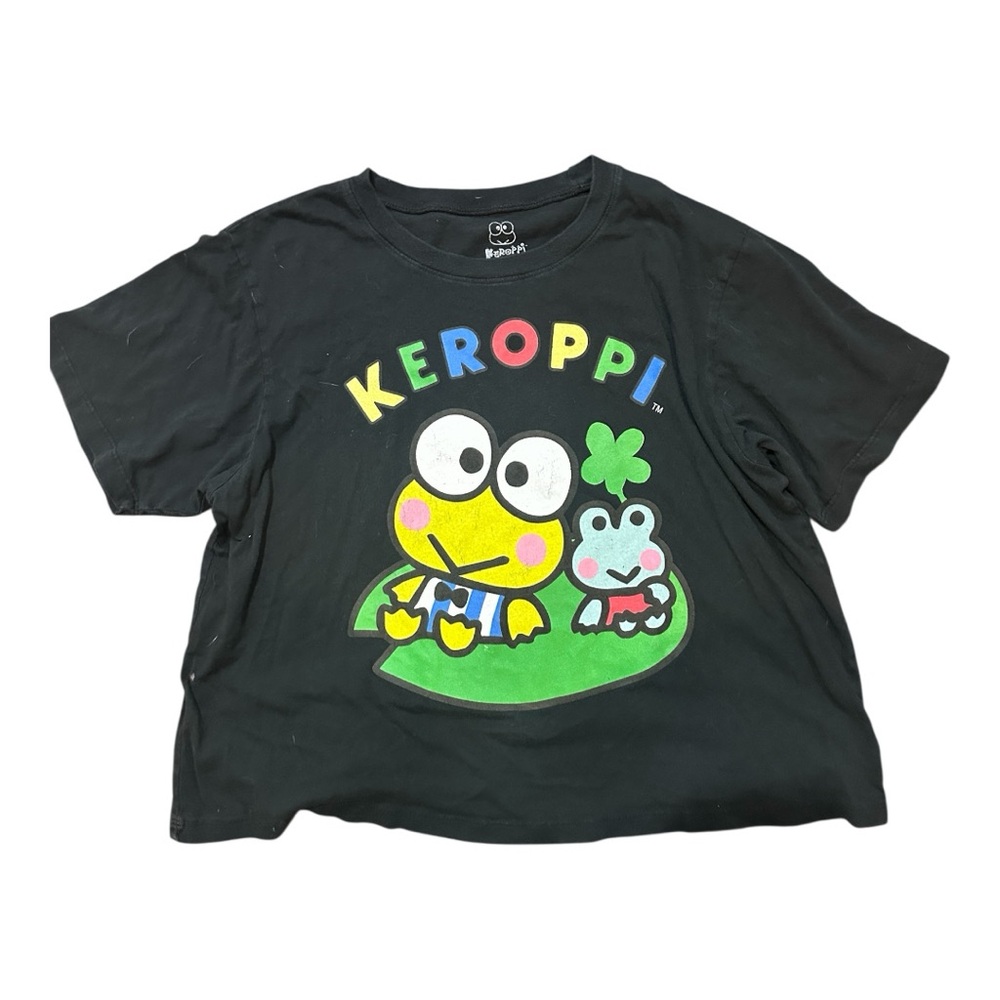 Sanrio Keroppi Black Tee with Yellow Accents